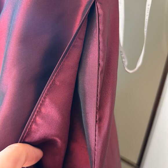 Beautiful Burgundy satin formal dress - Picture 5 of 6